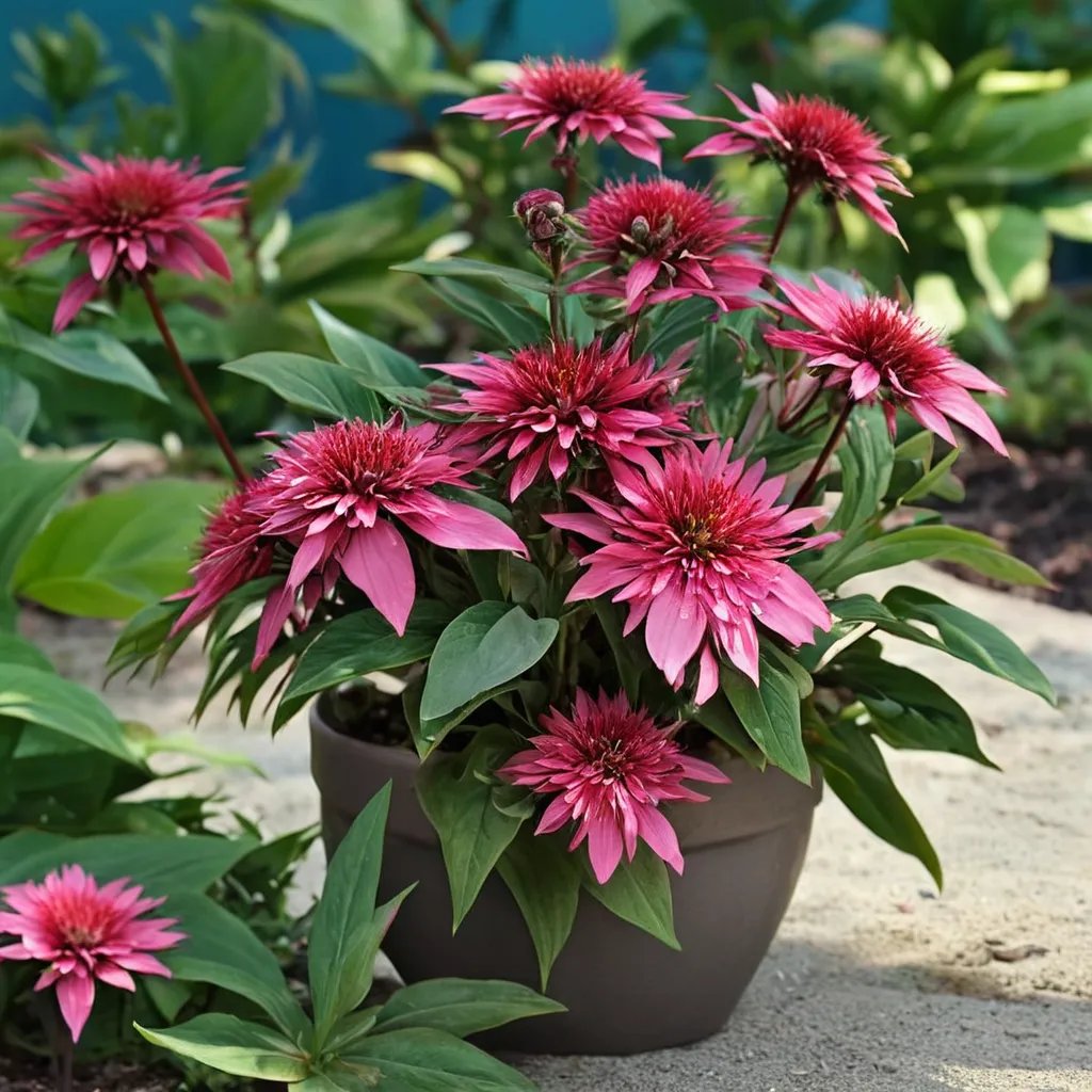 Echinacea purpurea 'Double Scoop Watermelon Deluxe'
