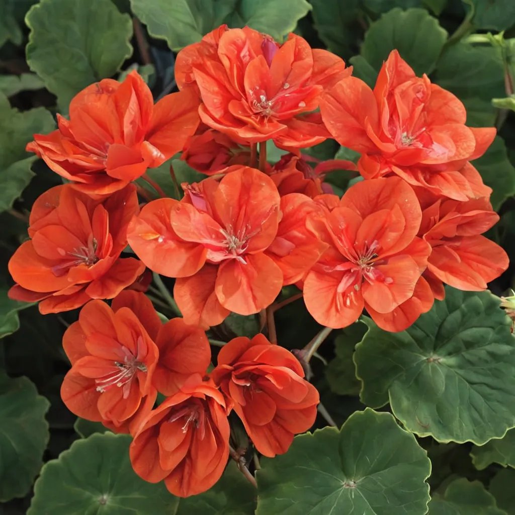 Pelargonium x hortorum 'Rocky Mountain Orange'