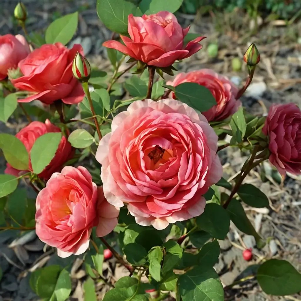 Rosa x hybrida 'Deep Rose'