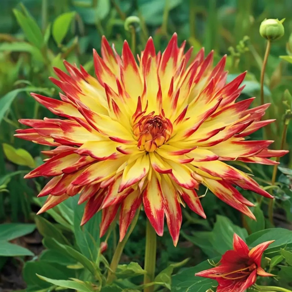 Dahlia pinnata 'Bridge View Aloha'