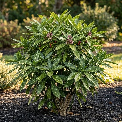 Aucuba japonica 'Rozannie'