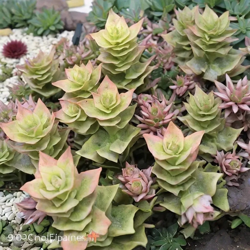 Crassula pagoda 'Variegata'