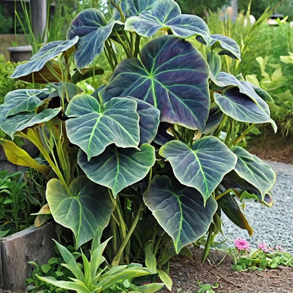 Colocasia esculenta 'Illustris'