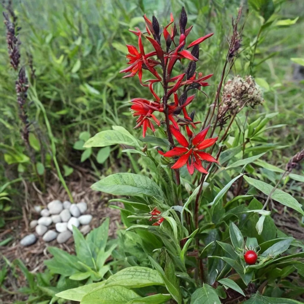 Lobelia cardinalis 'Gladys Lindley'