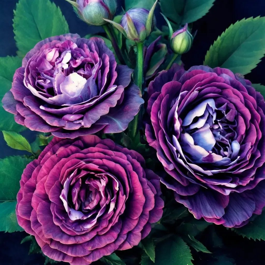 Rosa x hybrida 'Cosmic Clouds'