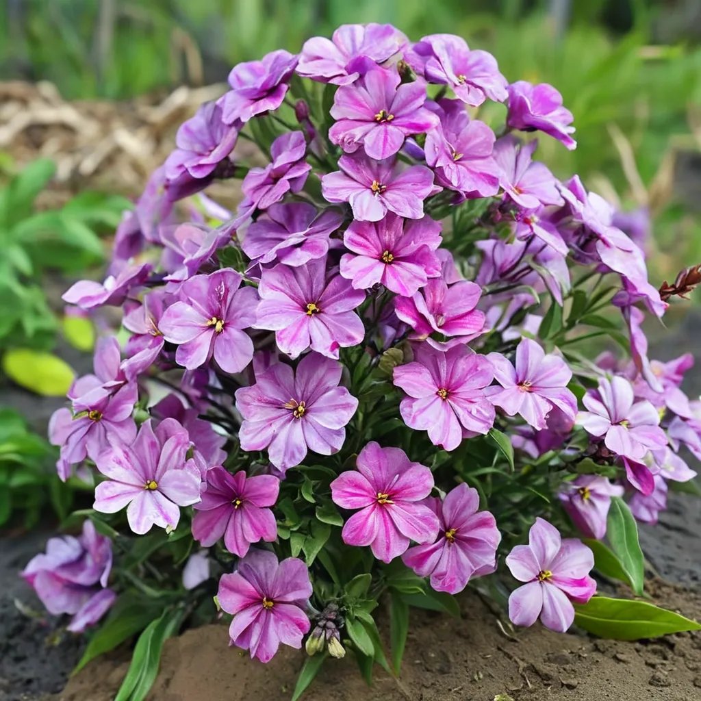 Phlox subulata 'Surprise'