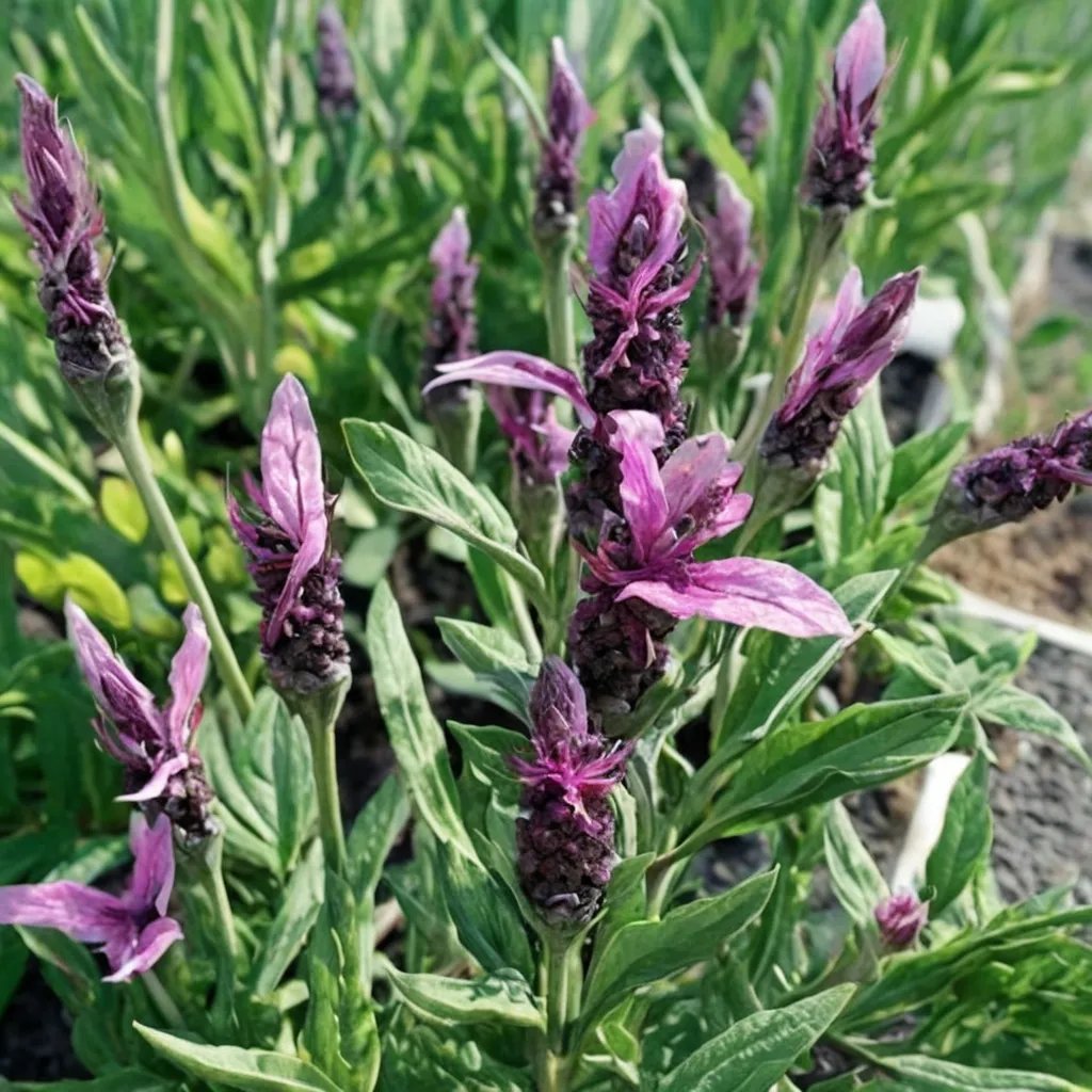 Lavandula stoechas 'Wine Red'