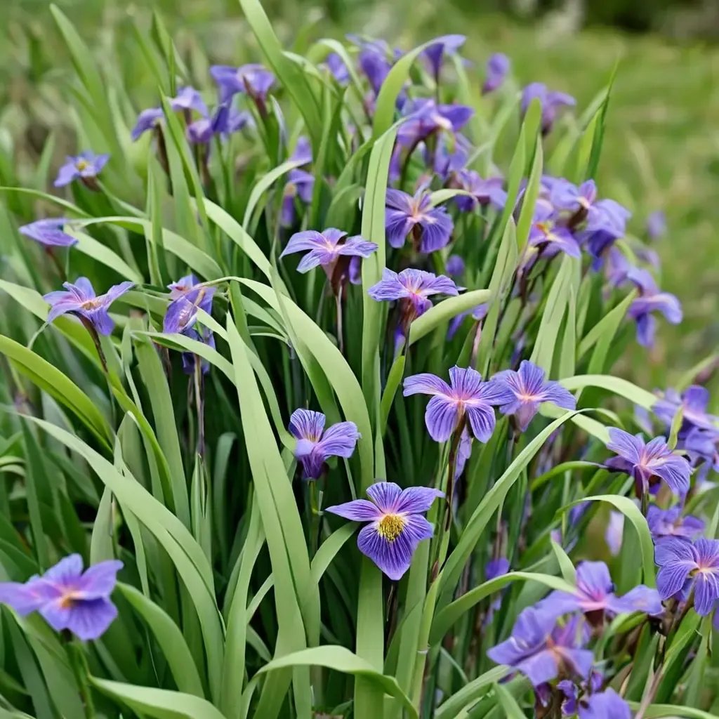 Iris x germanica 'Purple Flame'