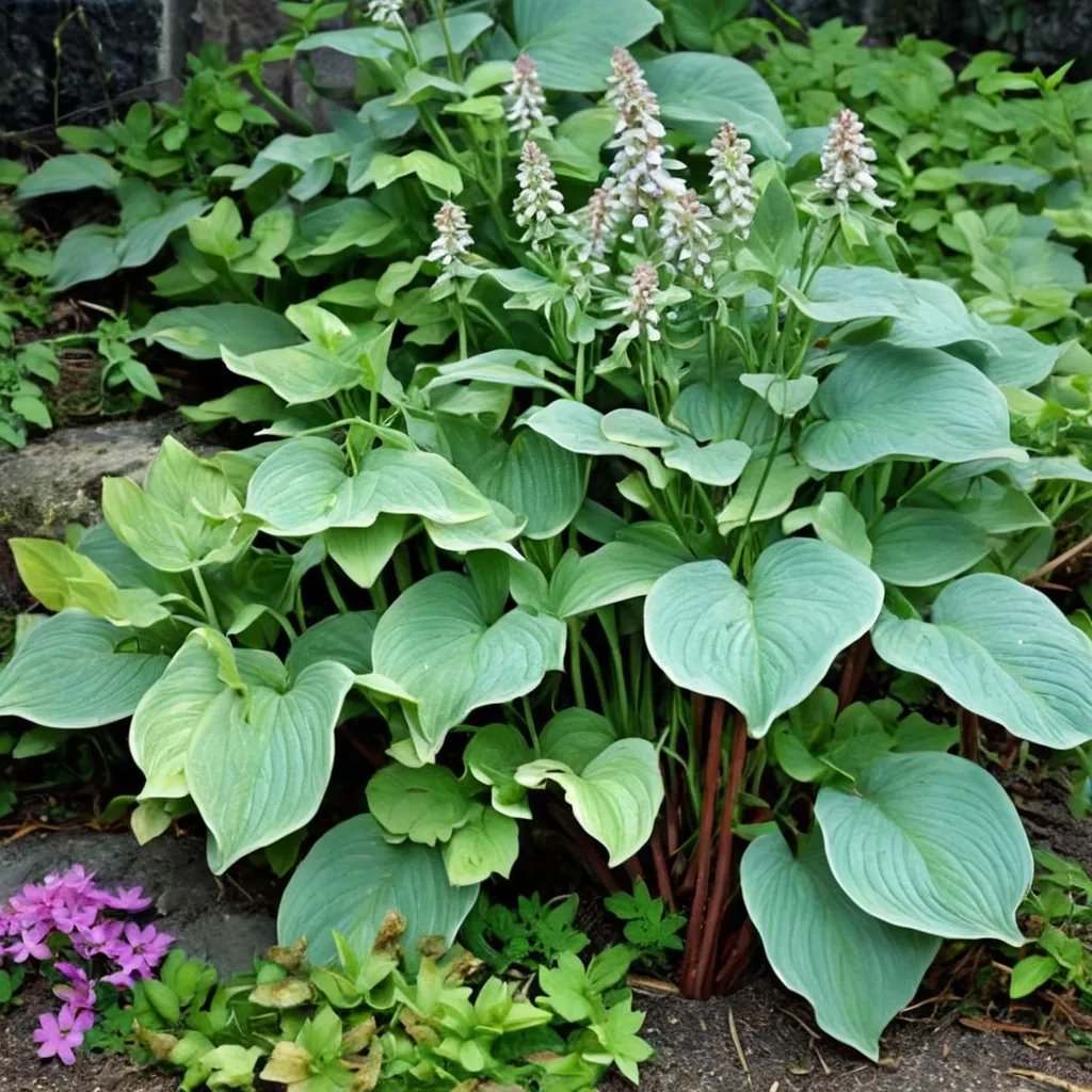 Hosta x hybrida 'Old North Church'
