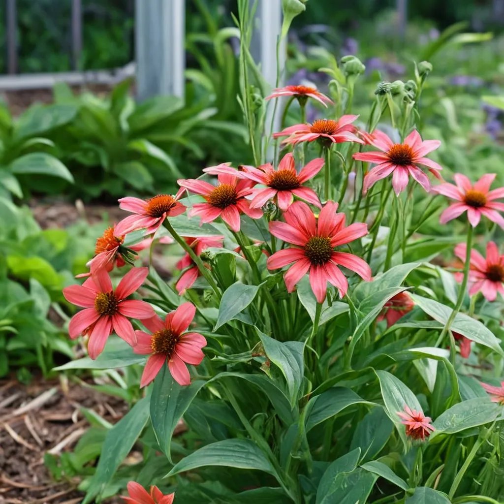 Echinacea purpurea 'Frankly Scarlet'