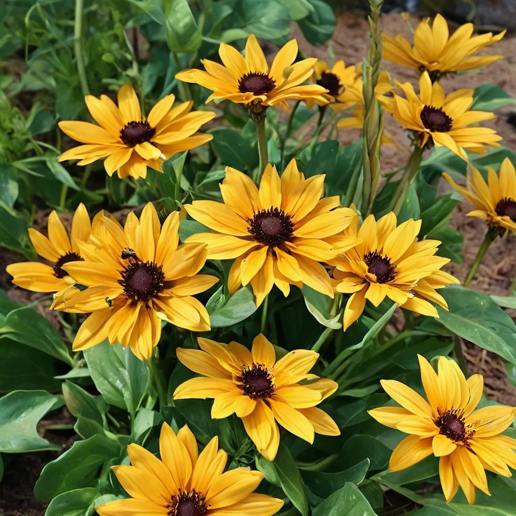 Rudbeckia hirta 'Dakota Double Gold'