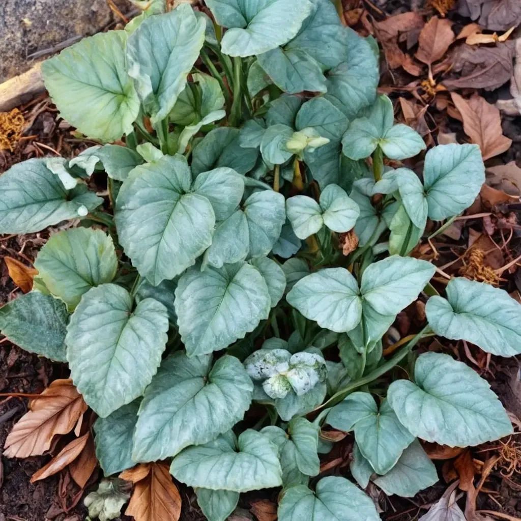 Cyclamen hederifolium 'Silver Swan'