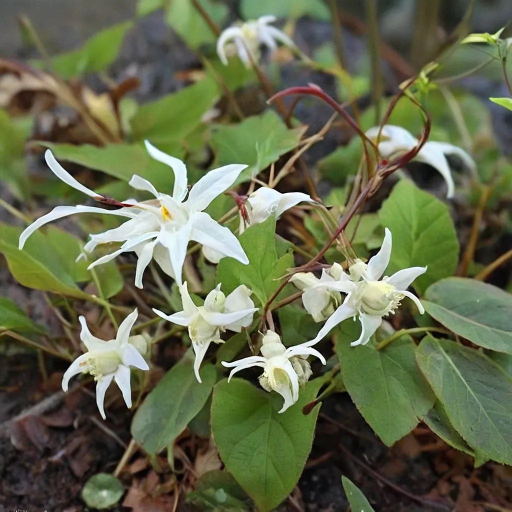 Epimedium sempervirens 'Eco White'