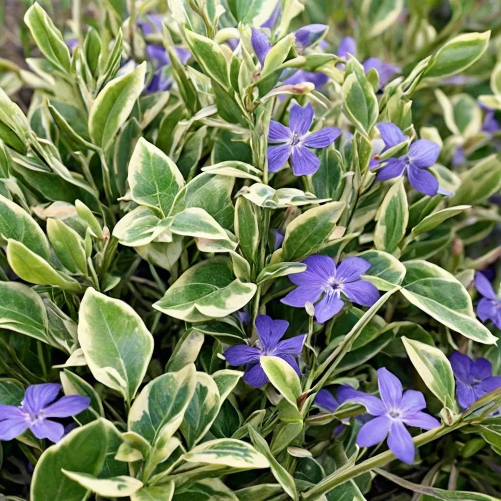 Vinca minor 'Variegated'