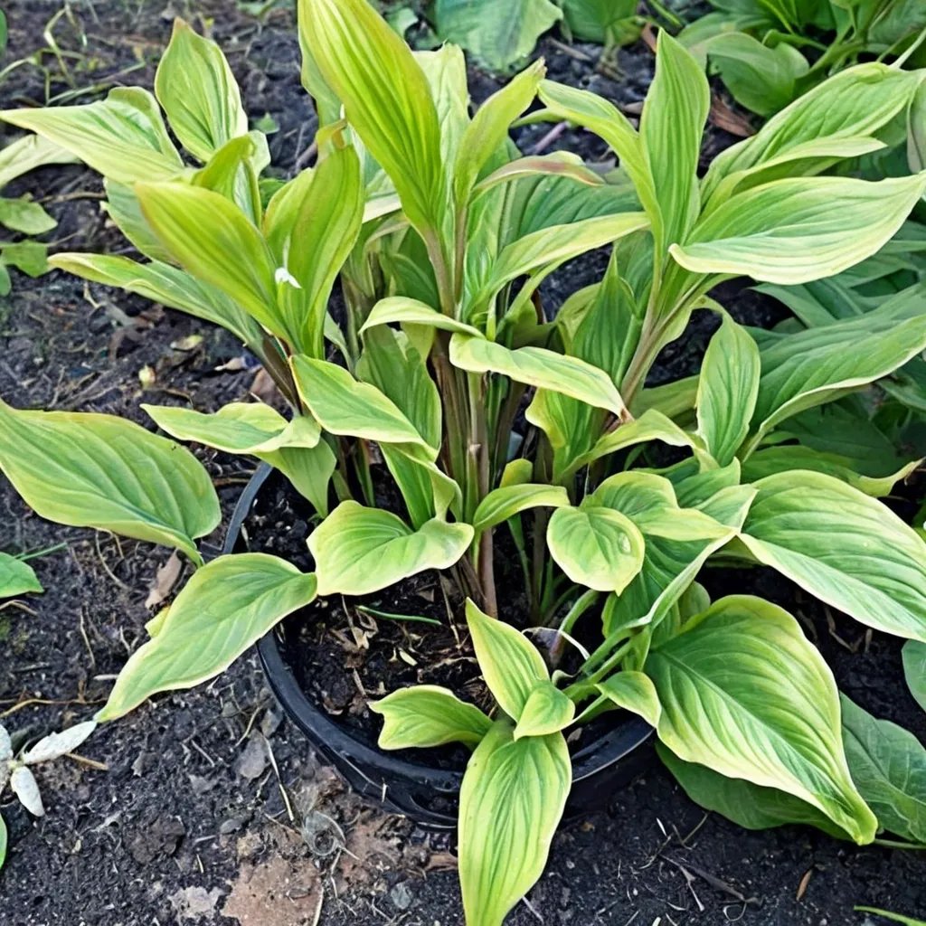 Hosta x hybrida 'Hear No Evil'