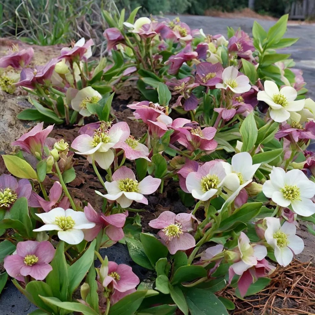 Helleborus x hybridus 'Pine Knot Select'