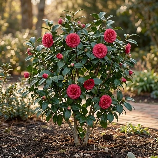 Camellia japonica 'Early Autumn'