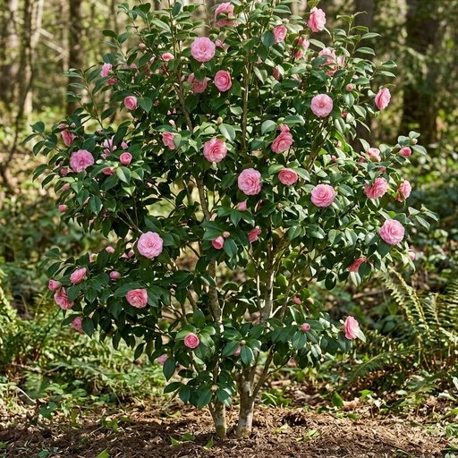 Camellia japonica 'Debutante'