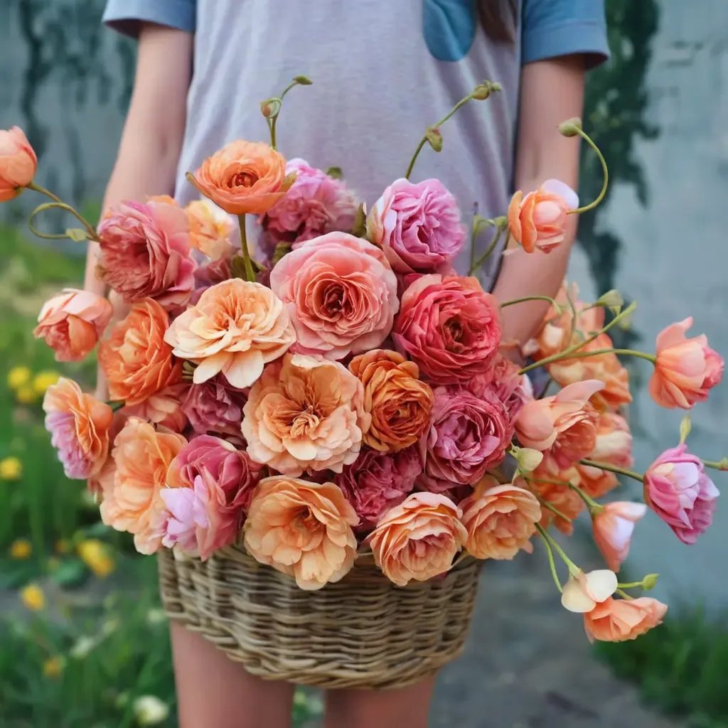 Ranunculus asiaticus 'LaBelle Champagne'