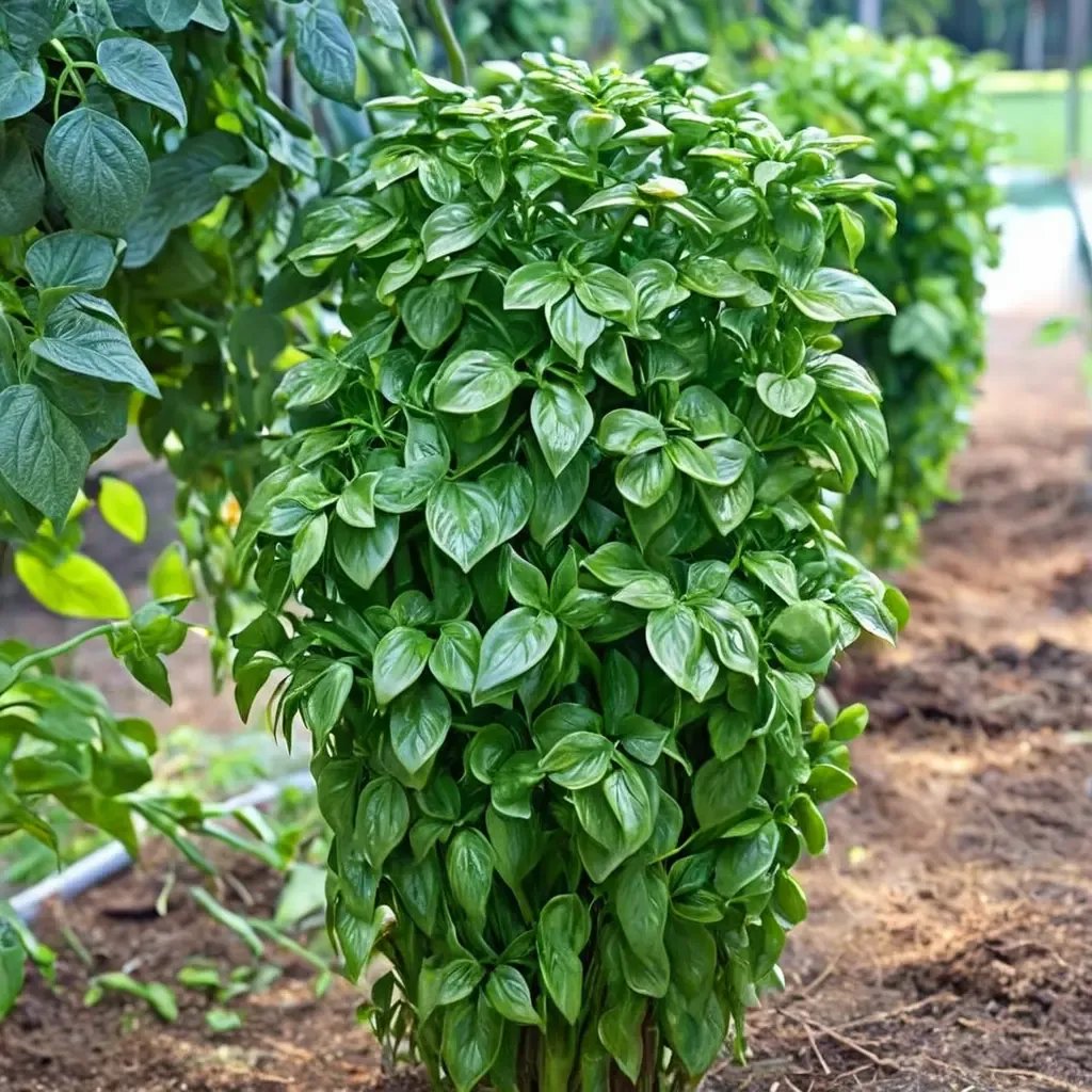 Ocimum basilicum 'Emerald Towers'