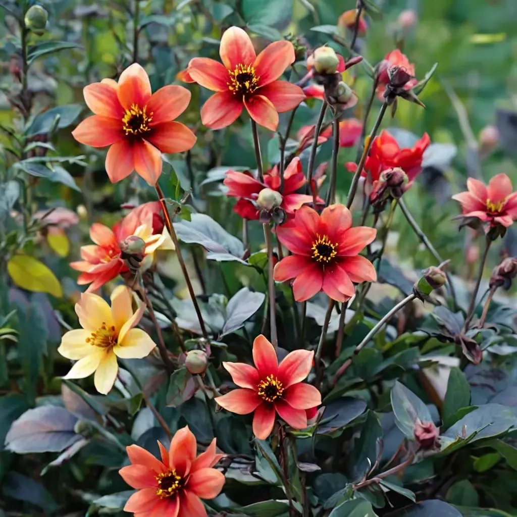 Dahlia x hybrida 'Bishop's Children'