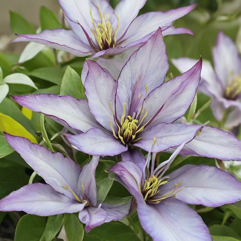 Clematis x hybrida 'Samaritan Jo'