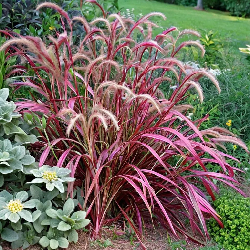 Pennisetum setaceum 'Fireworks'