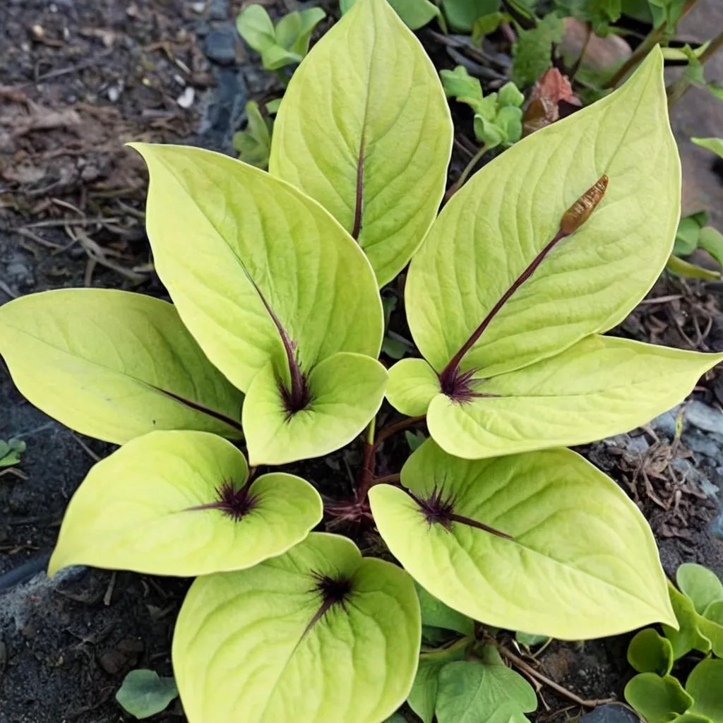 Hosta x hybrida 'Peach Brandy'