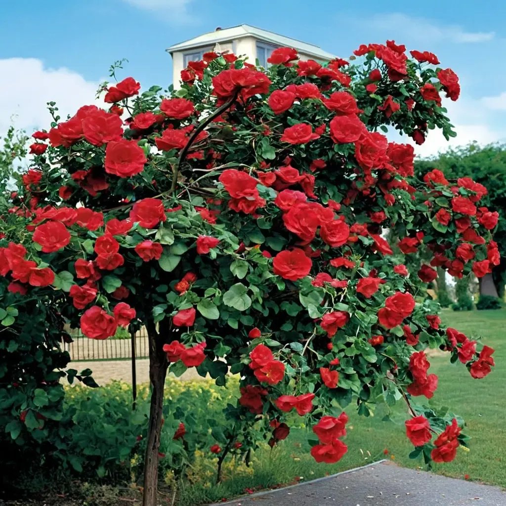 Rosa x climbing 'Don Juan'