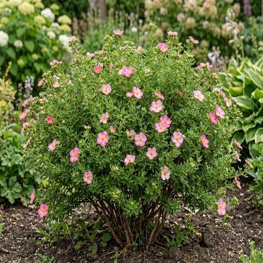 Potentilla fruticosa 'Happy Face Hearts'