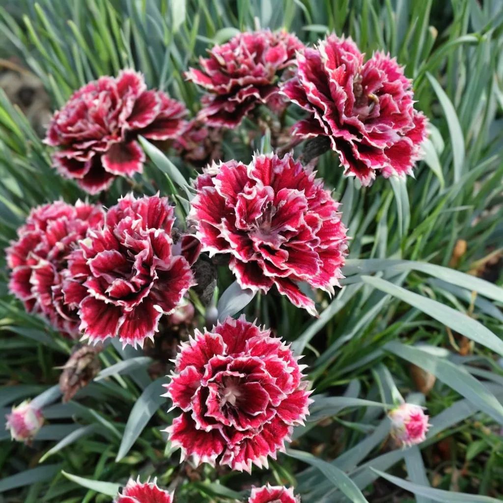 Dianthus x hybrida 'Black Cherry Frost'