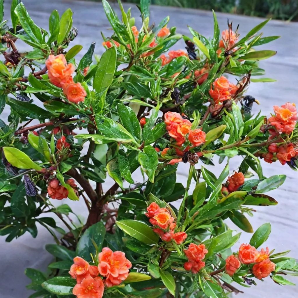 Punica granatum 'Carrot Top'