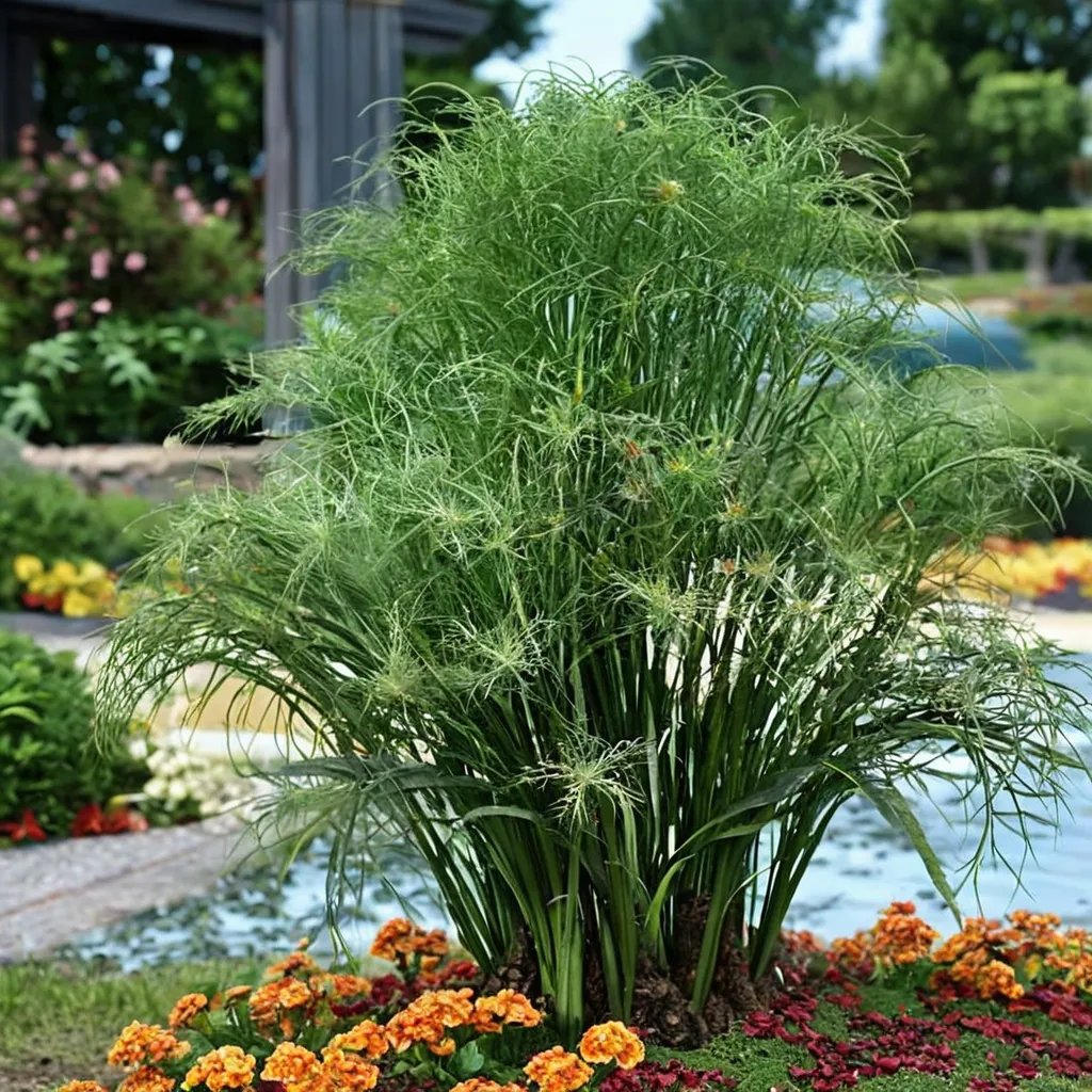 Cyperus papyrus 'King Tut'