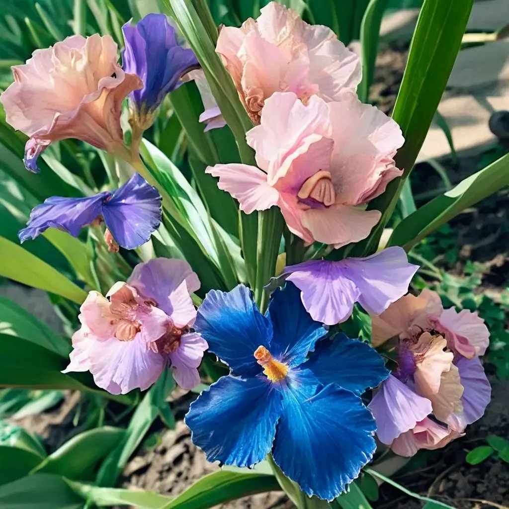 Iris x germanica 'Poem Of Ecstasy'