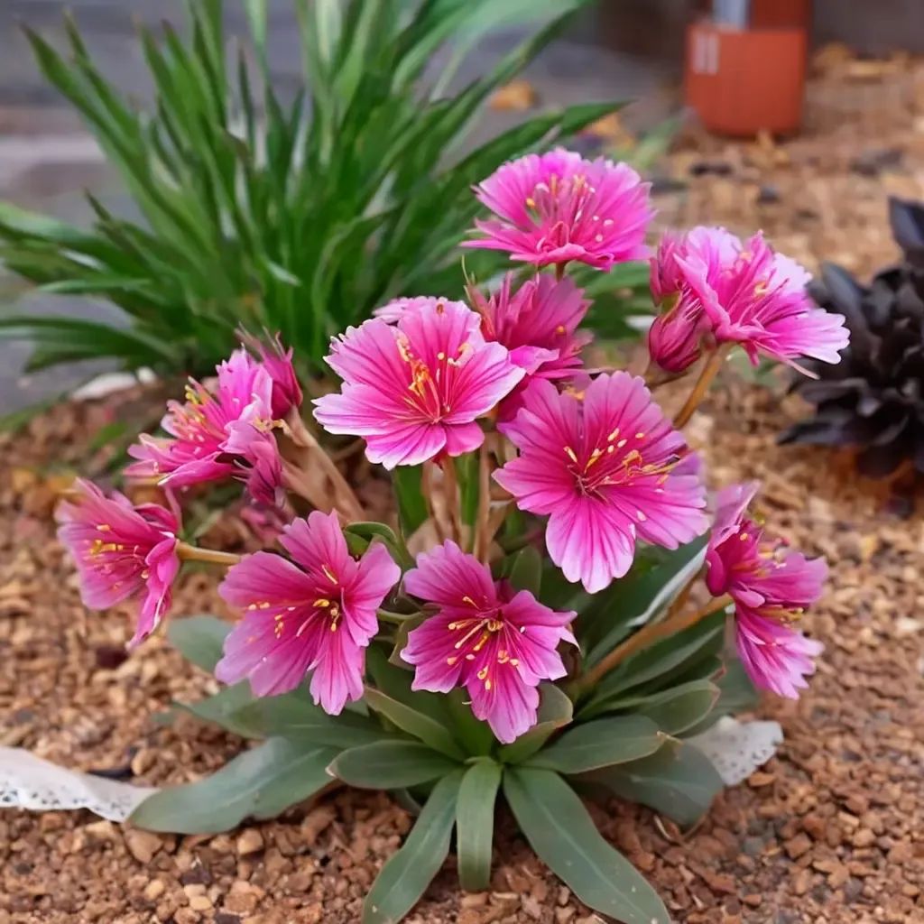 Lewisia longipetala 'Little Raspberry'