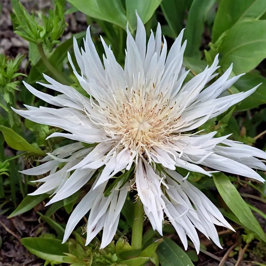 Stokesia laevis 'Alba'