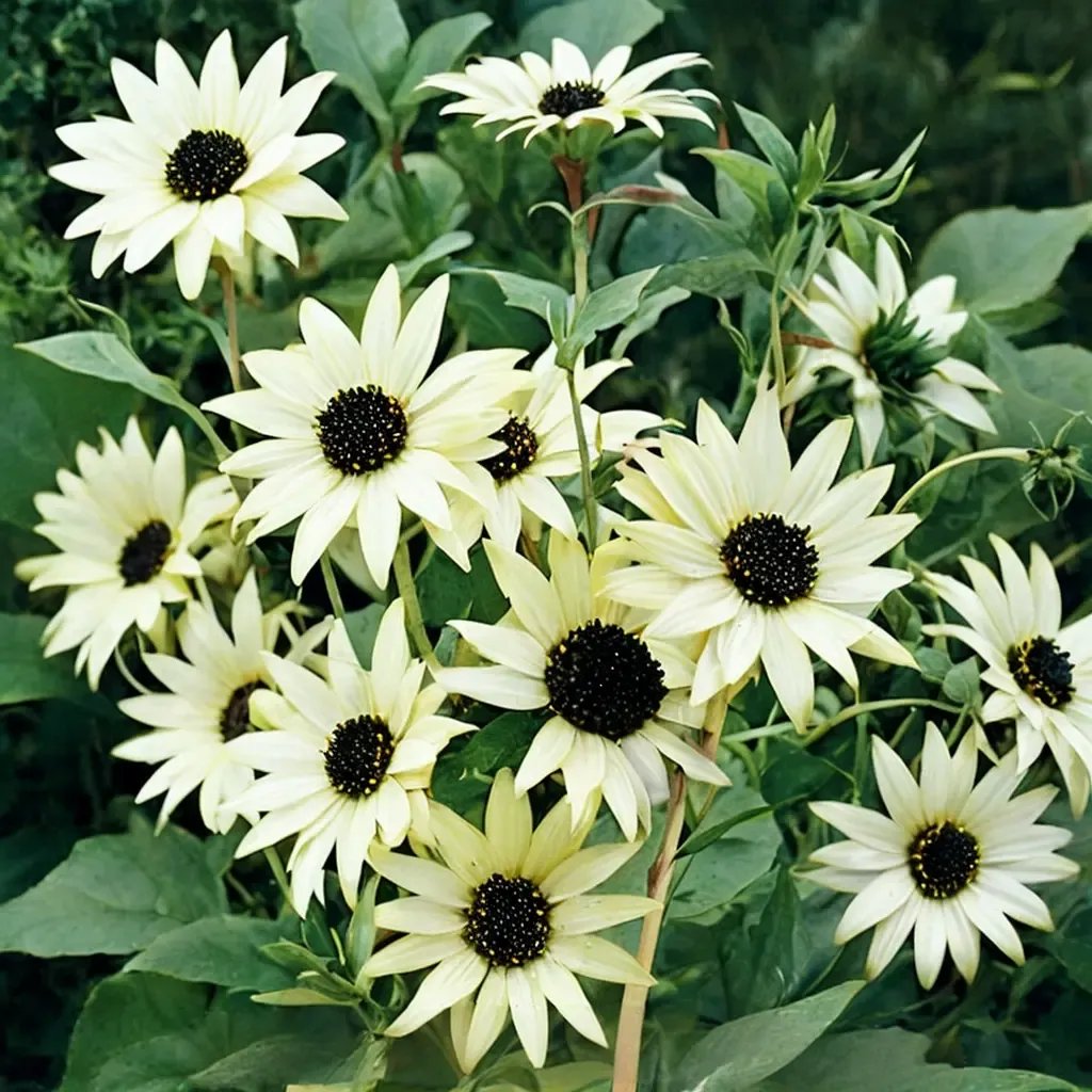 Helianthus annuus 'Italian White'