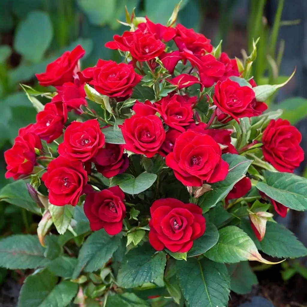 Rosa x hybrida 'Ruby Ruby'