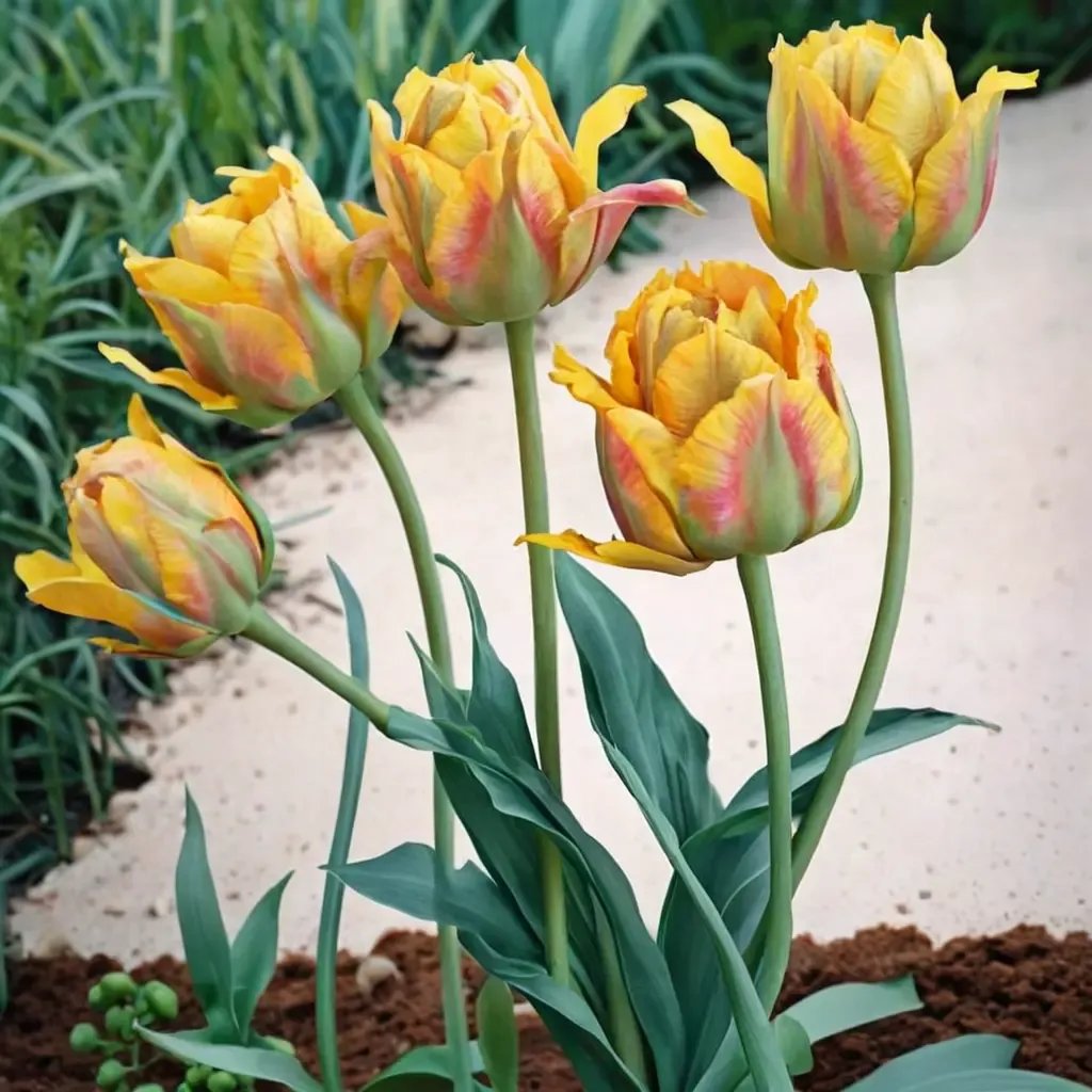 Tulipa gesneriana 'Golden Artist'