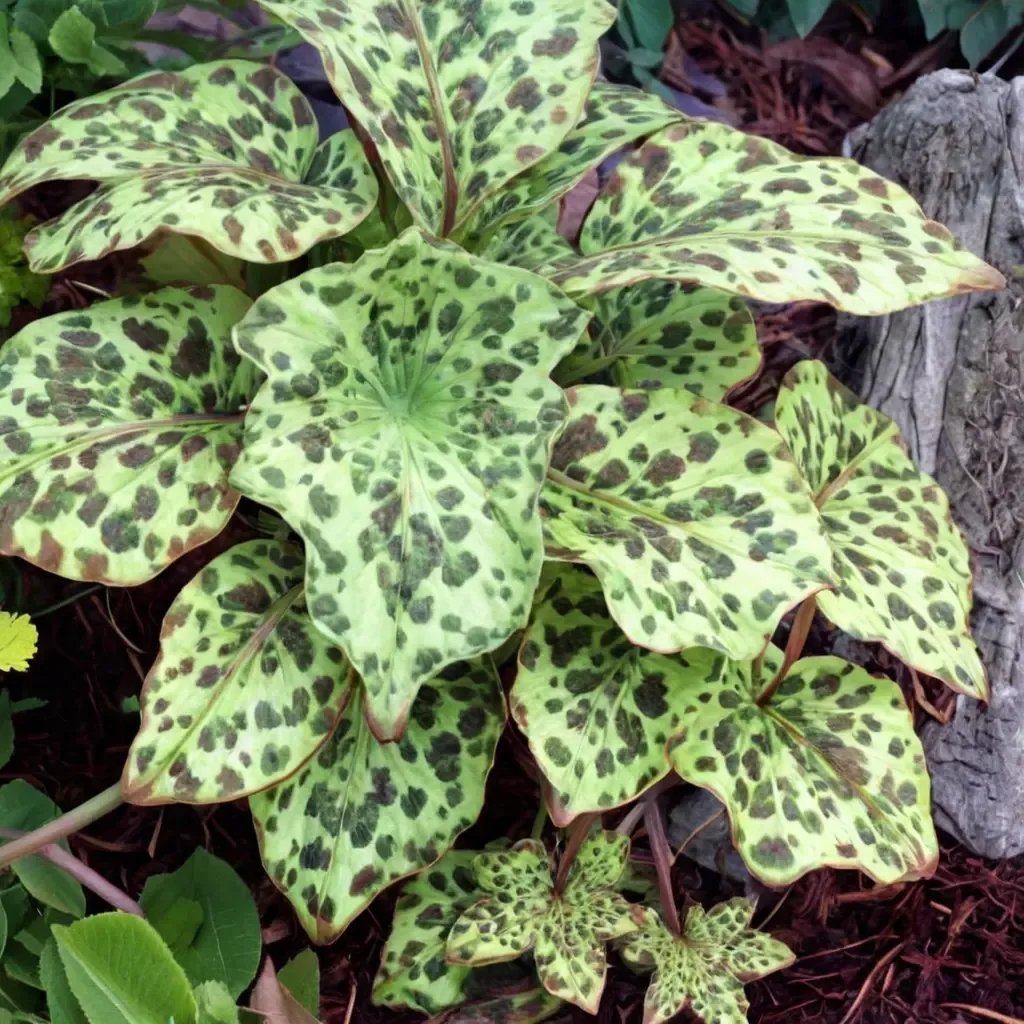 Podophyllum peltatum 'Spotty Dotty'