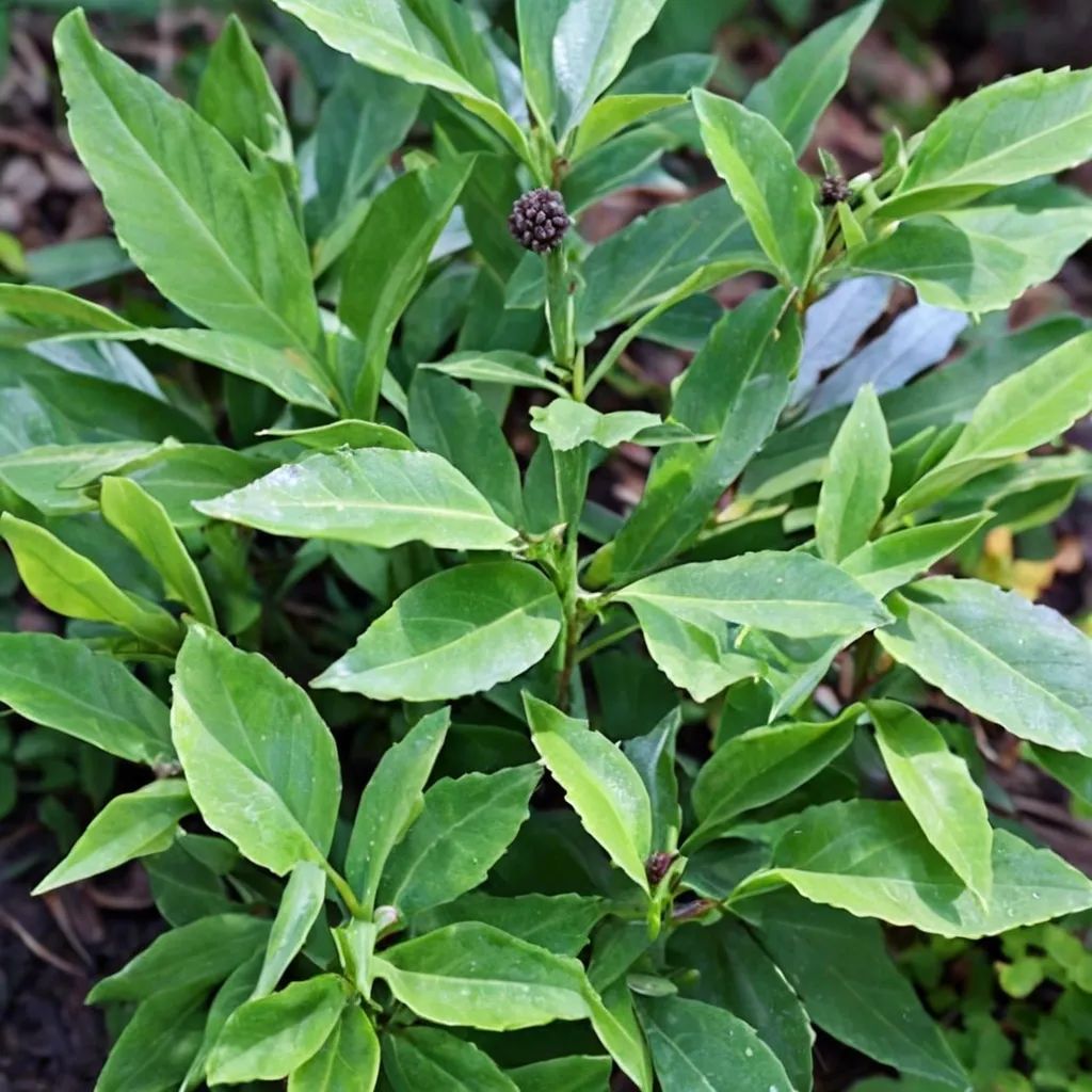 Aucuba japonica 'Bored Female'
