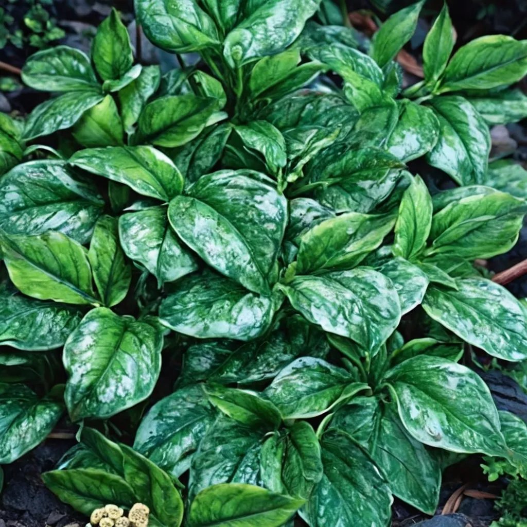 Asarum kumageanum 'Frosted Jade'