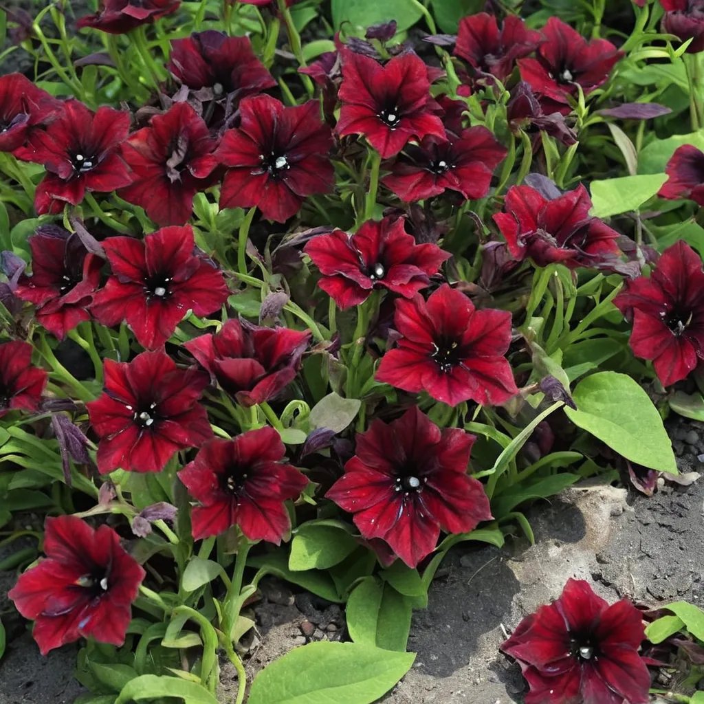 Petunia x hybrida 'Black Cherry'