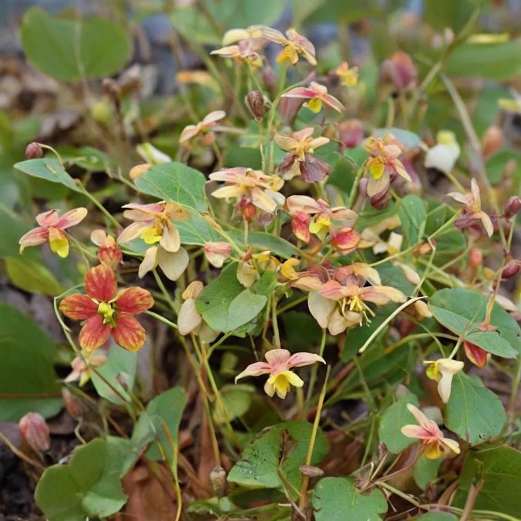 Epimedium x warleyense 'Orangekonigin'