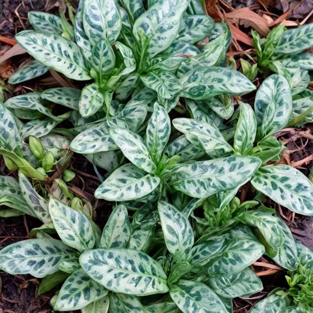 Arum italicum 'Scottish Silver'