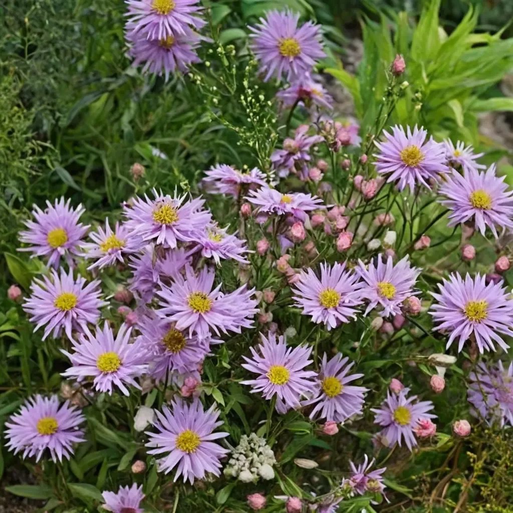 Aster novi-belgii 'Fellowship'