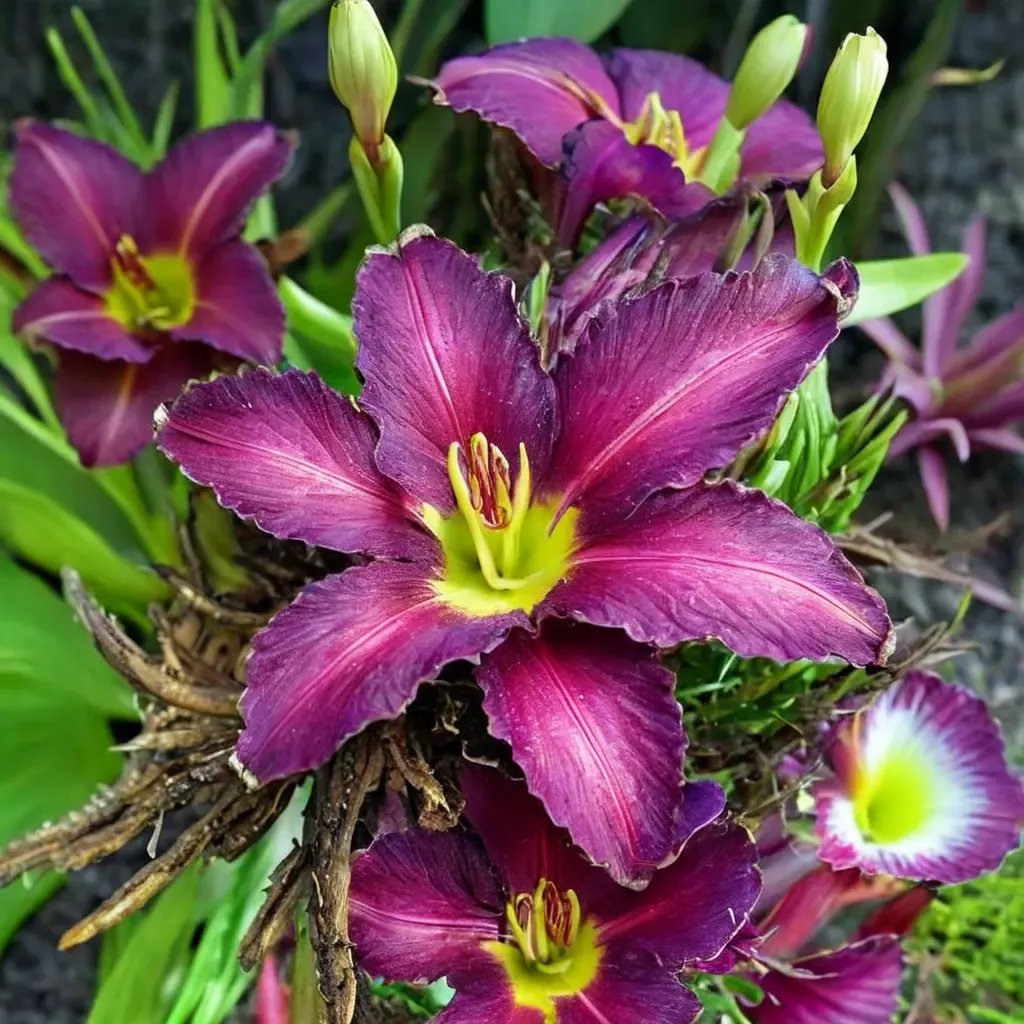 Hemerocallis x hybrida 'Maestro Puccini Jumbo'