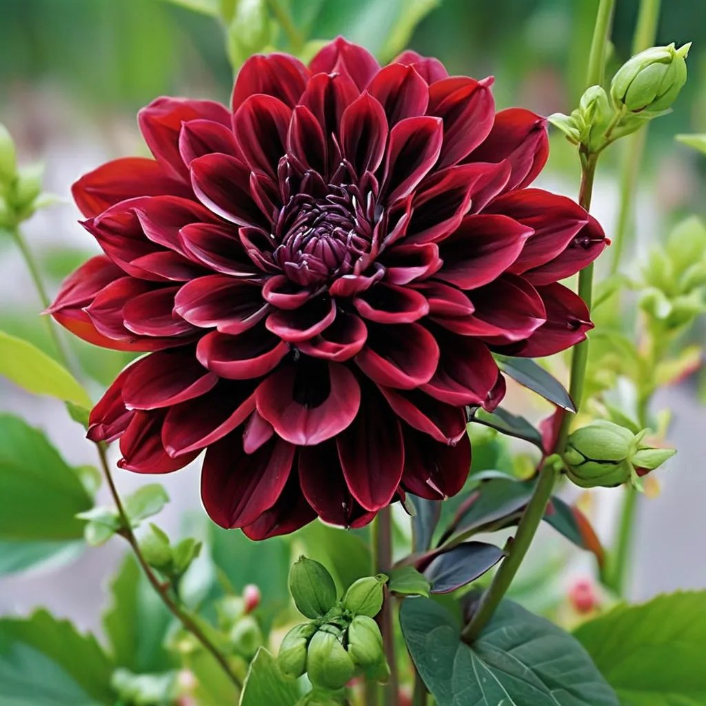 Dahlia x hybrida 'Arabian Night'