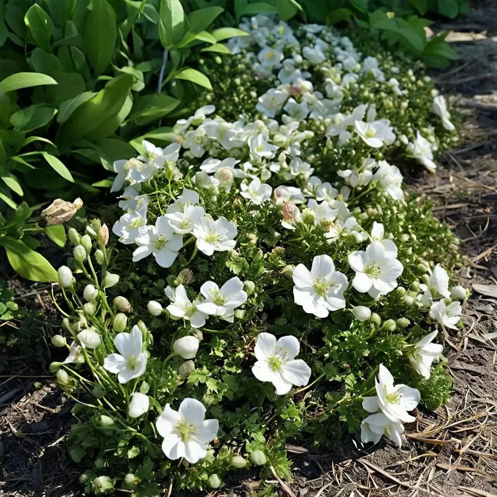 Campanula rapunculoides 'Rapido White'