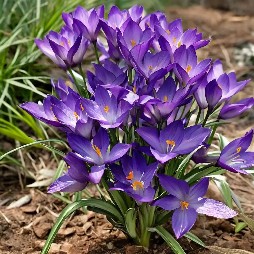 Crocus tommasinianus 'Ruby Giant'